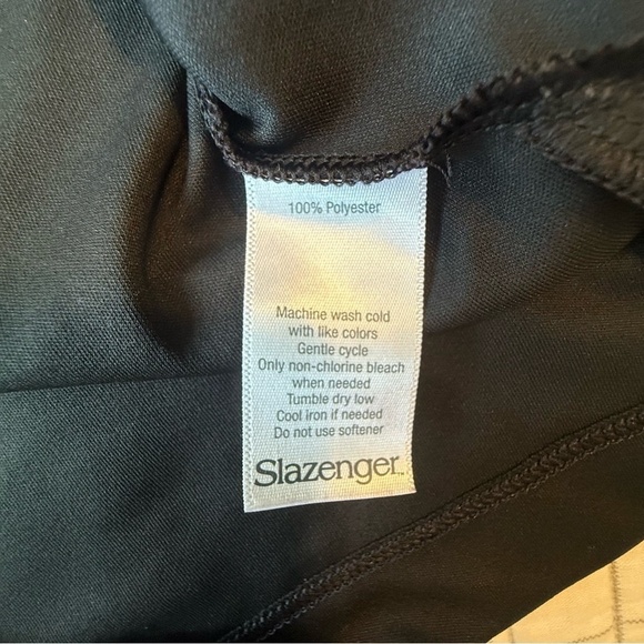 Slazenger Womens Golf Black Polo Shirt with Zipper  size L - Picture 7 of 9